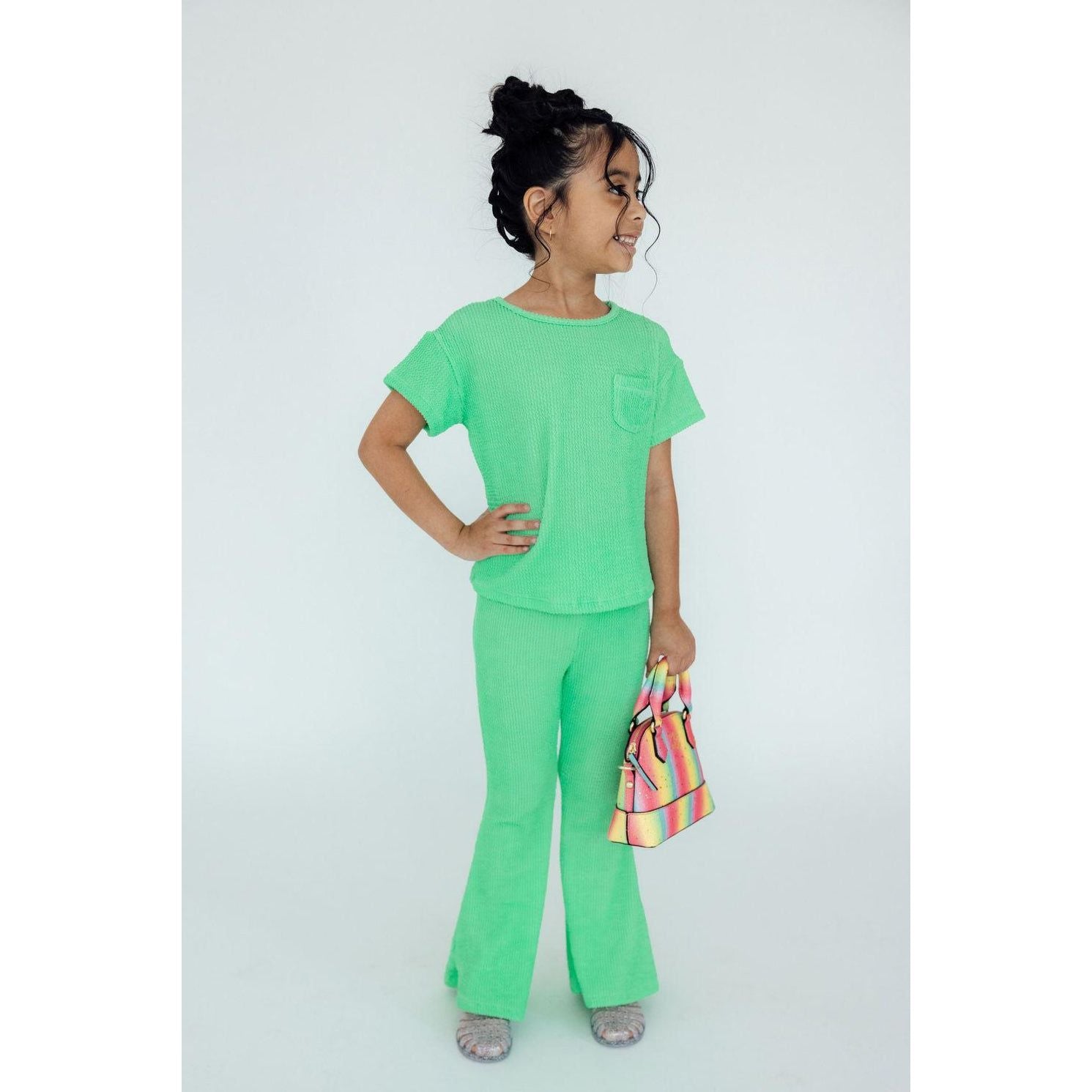 Seafoam Green Scrunchy Bells