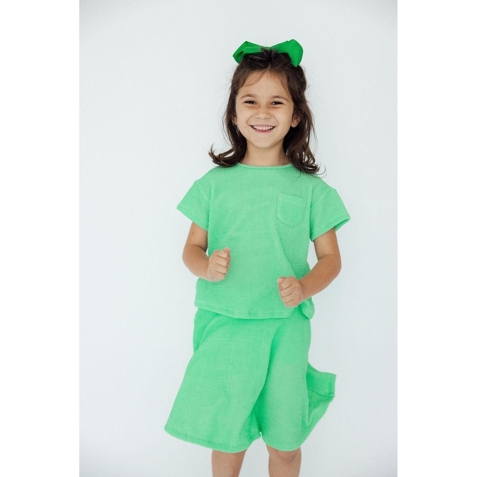 Seafoam Green Scrunchy Pocket Tee