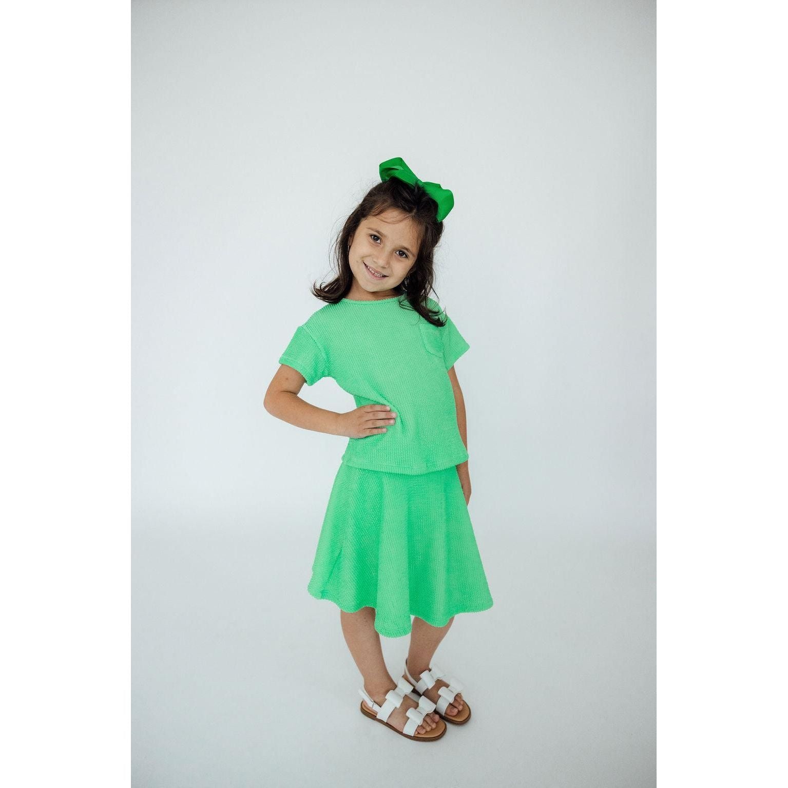 Seafoam Green Scrunchy Pocket Tee