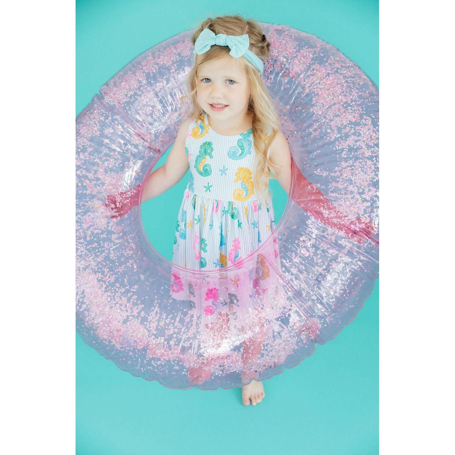 Seahorse Swirl Tank Twirl Dress