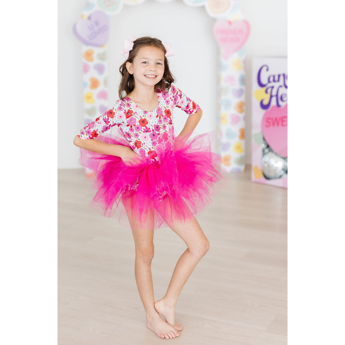 Secret Garden 3/4 Sleeve Tutu Leotard