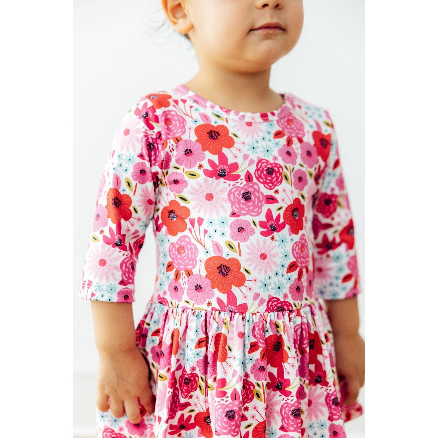 Secret Garden 3/4 Sleeve Twirl Bodysuit