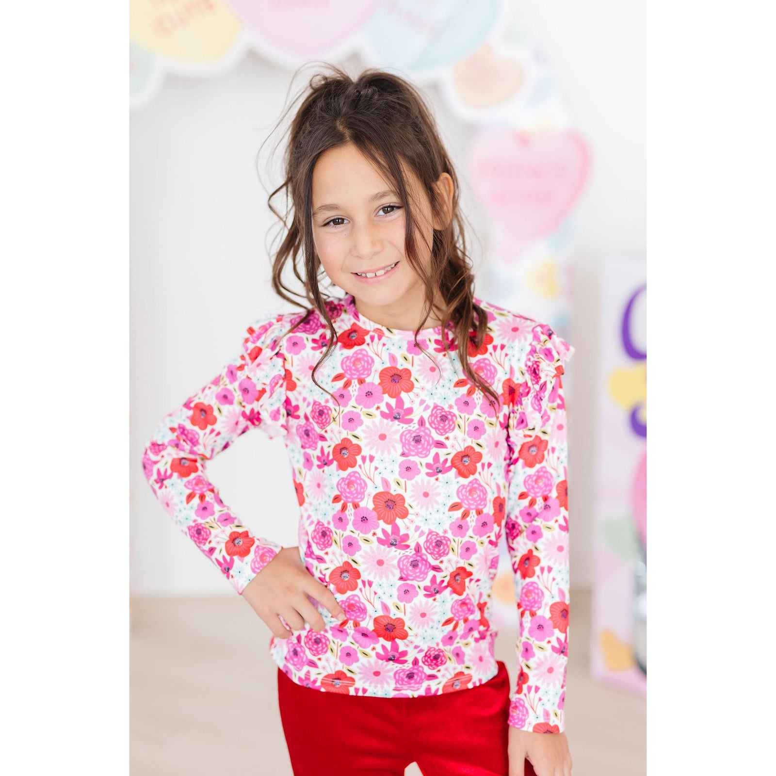 Secret Garden L/S Ruffle Tee