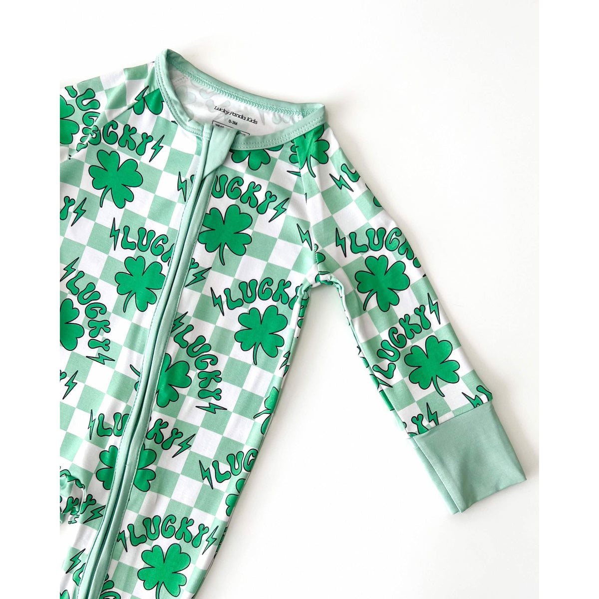 Bamboo Zip Romper | Lucky Shamrock