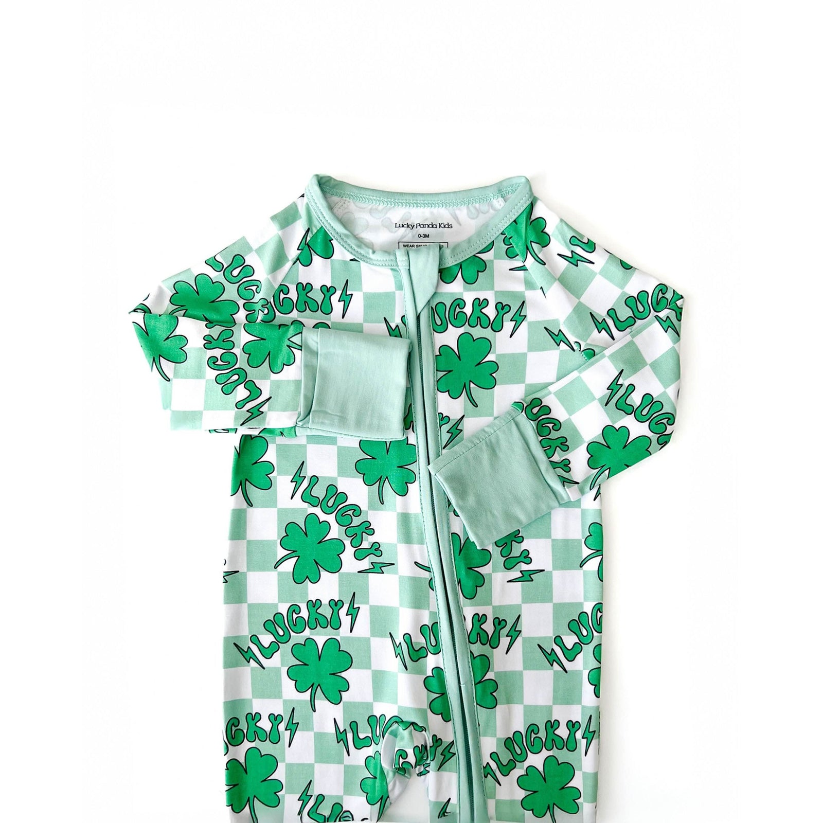Bamboo Zip Romper | Lucky Shamrock