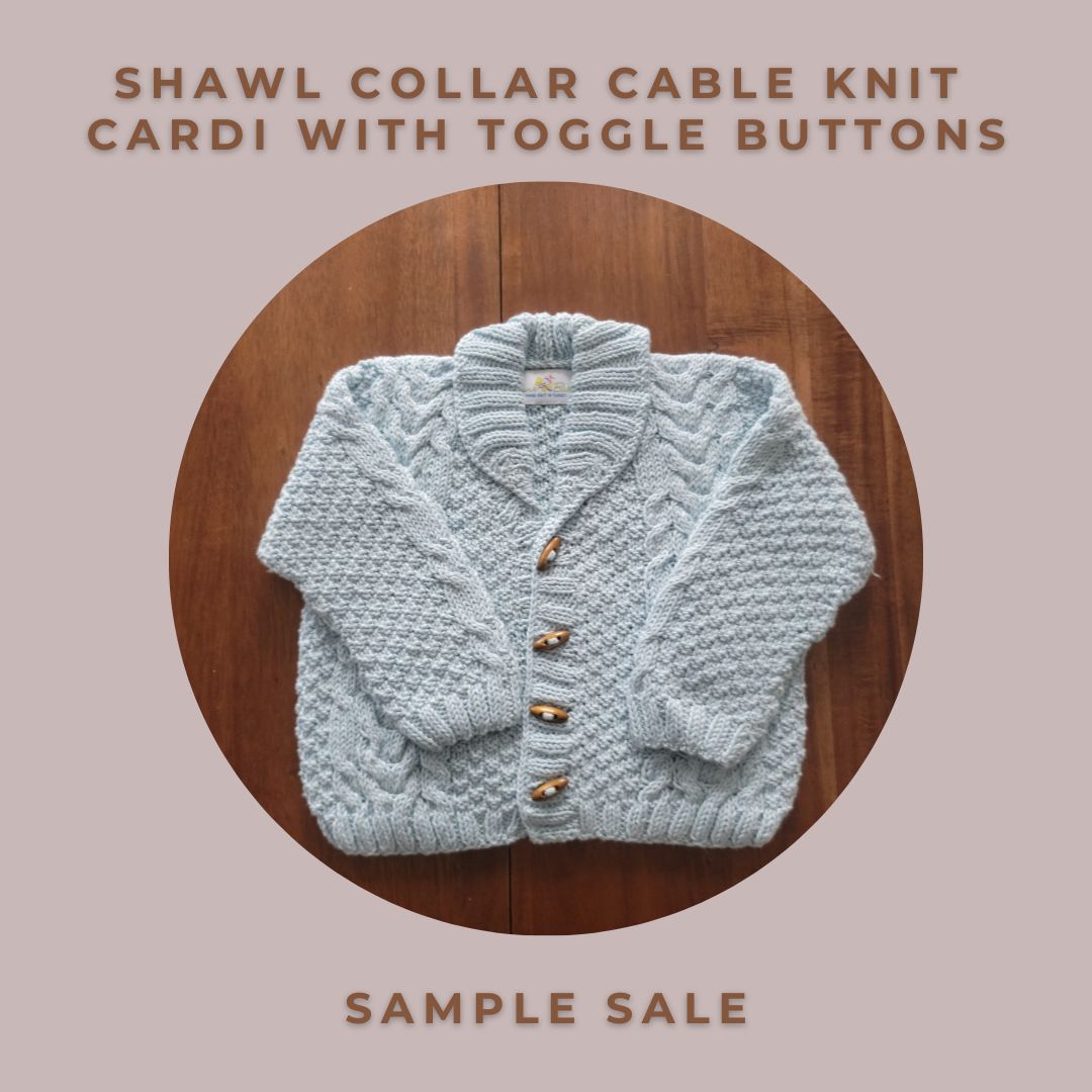 Shawl Collar Cable Knit Cardigan