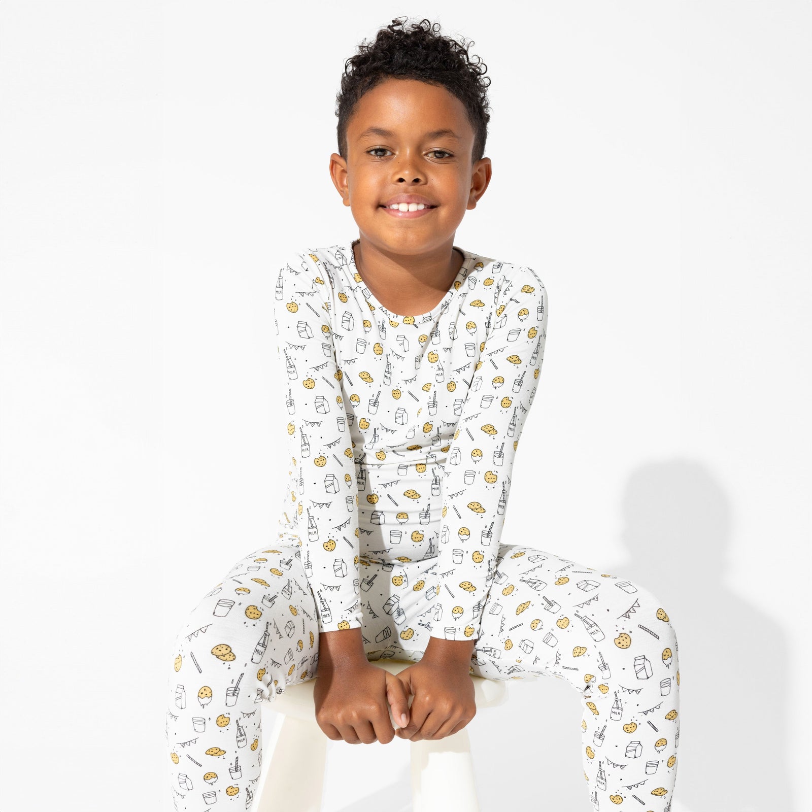Milk & Cookies Bamboo Kids Pajamas