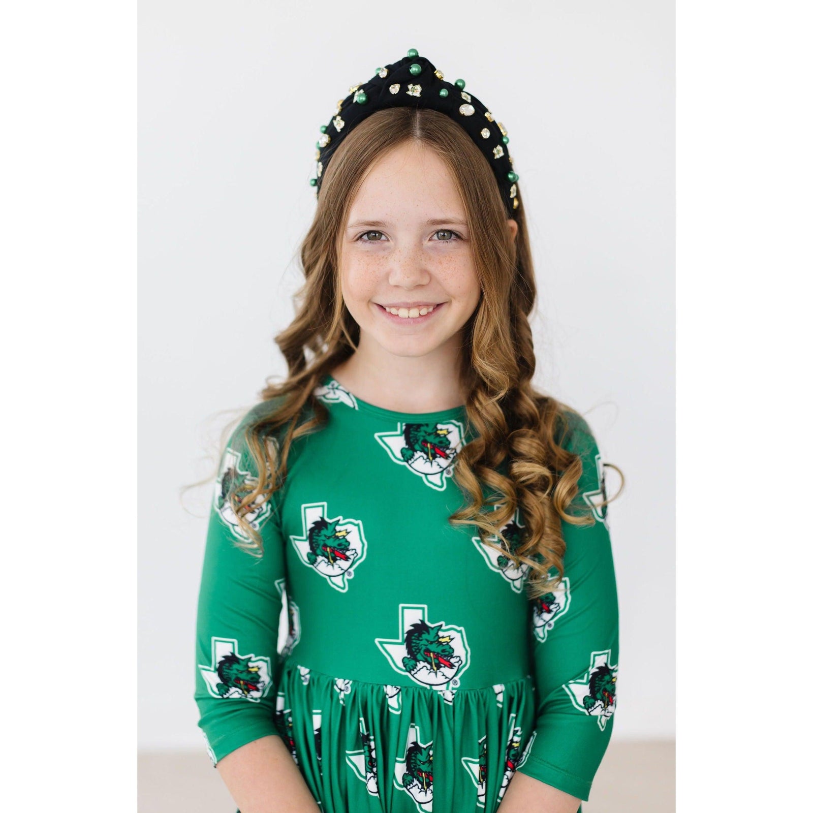 Southlake Carroll Dragons 3/4 Sleeve Pocket Twirl Dress