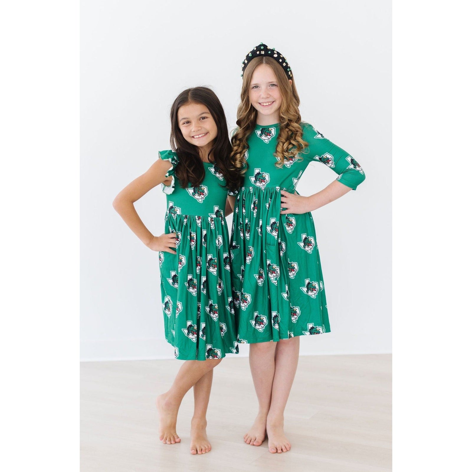 Southlake Carroll Dragons 3/4 Sleeve Pocket Twirl Dress