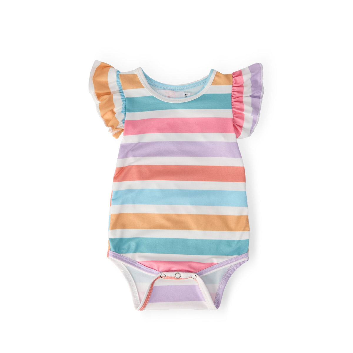 Spring Stripes S/S Flutter Bodysuit