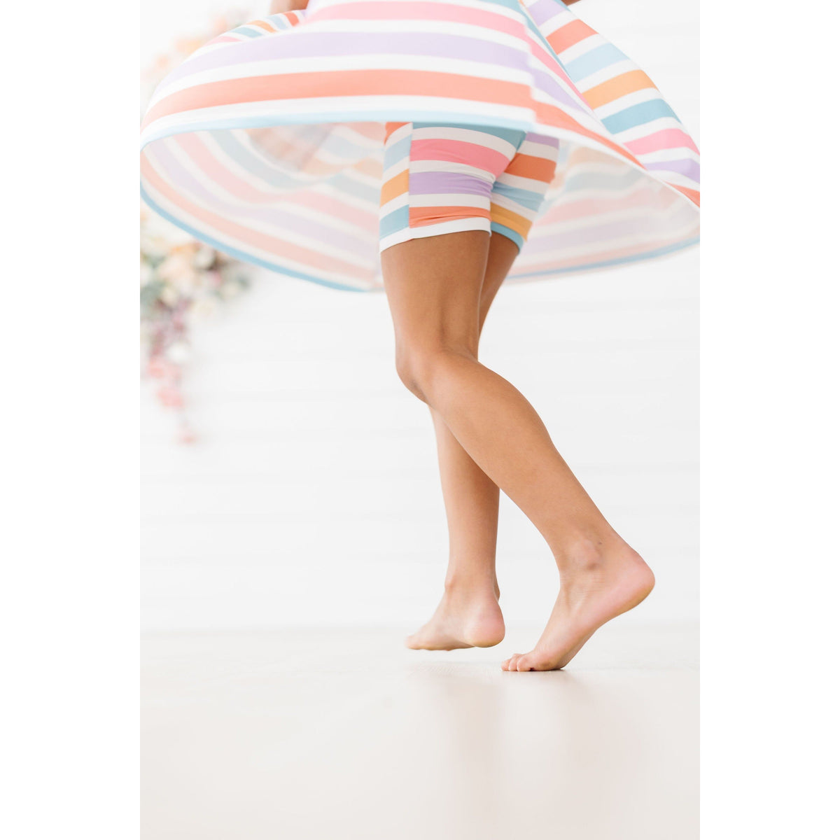 Spring Stripes Twirl Shorts