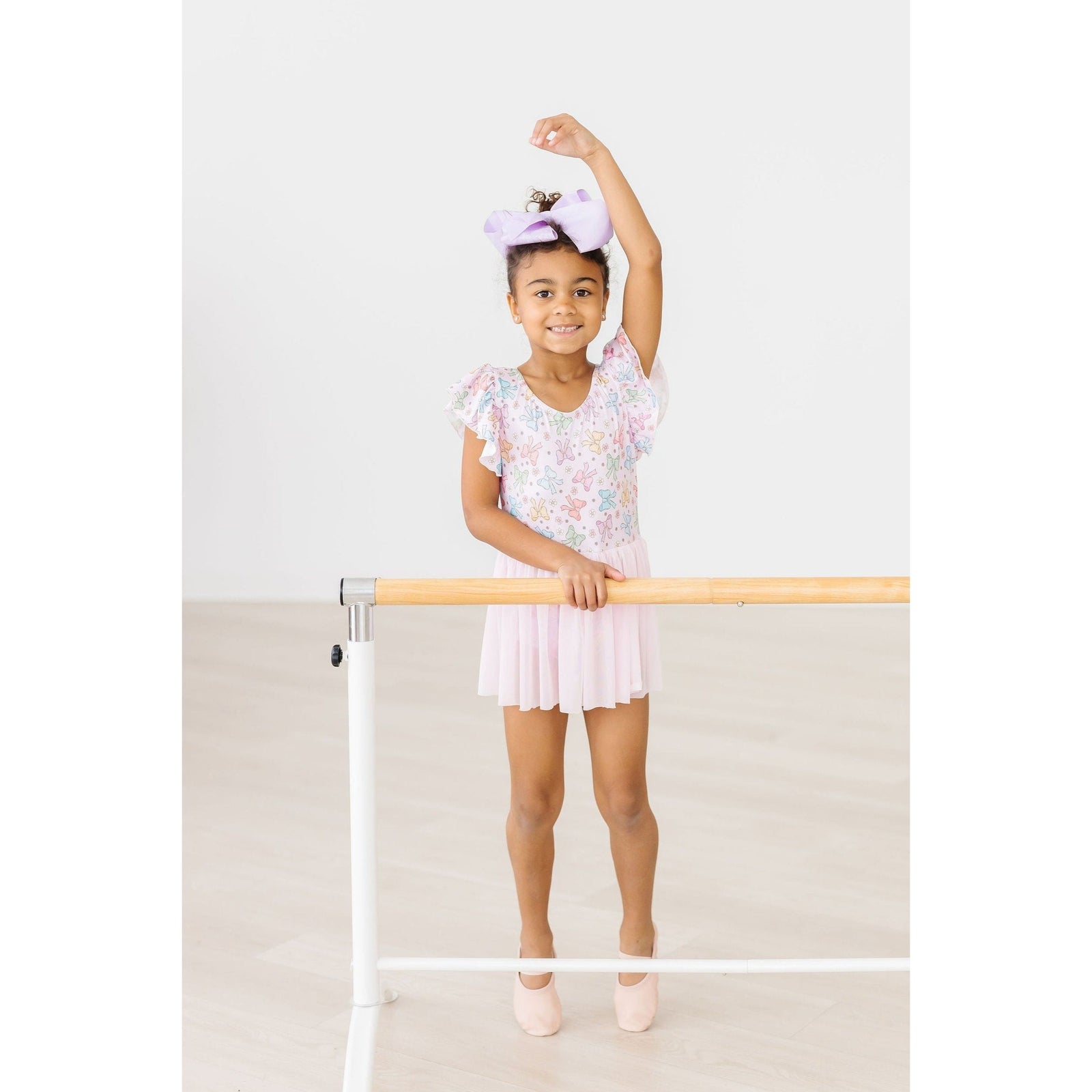 Springtime Bows S/S Twirl Leotard