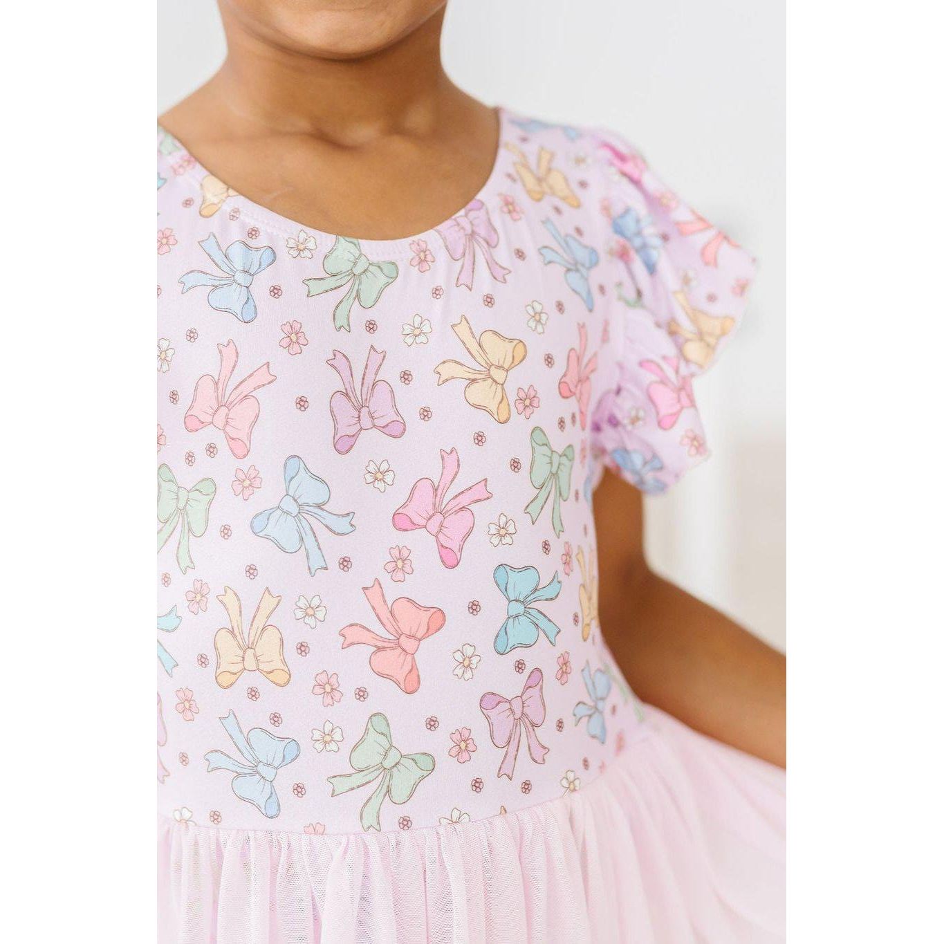 Springtime Bows S/S Twirl Leotard