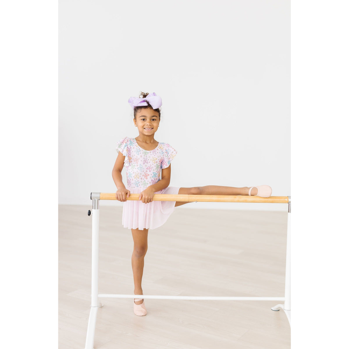 Springtime Bows S/S Twirl Leotard