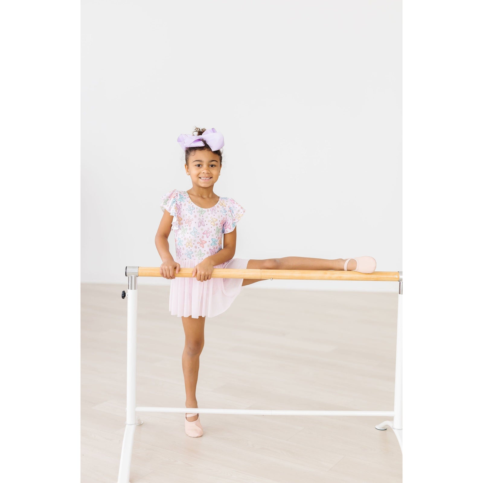 Springtime Bows S/S Twirl Leotard