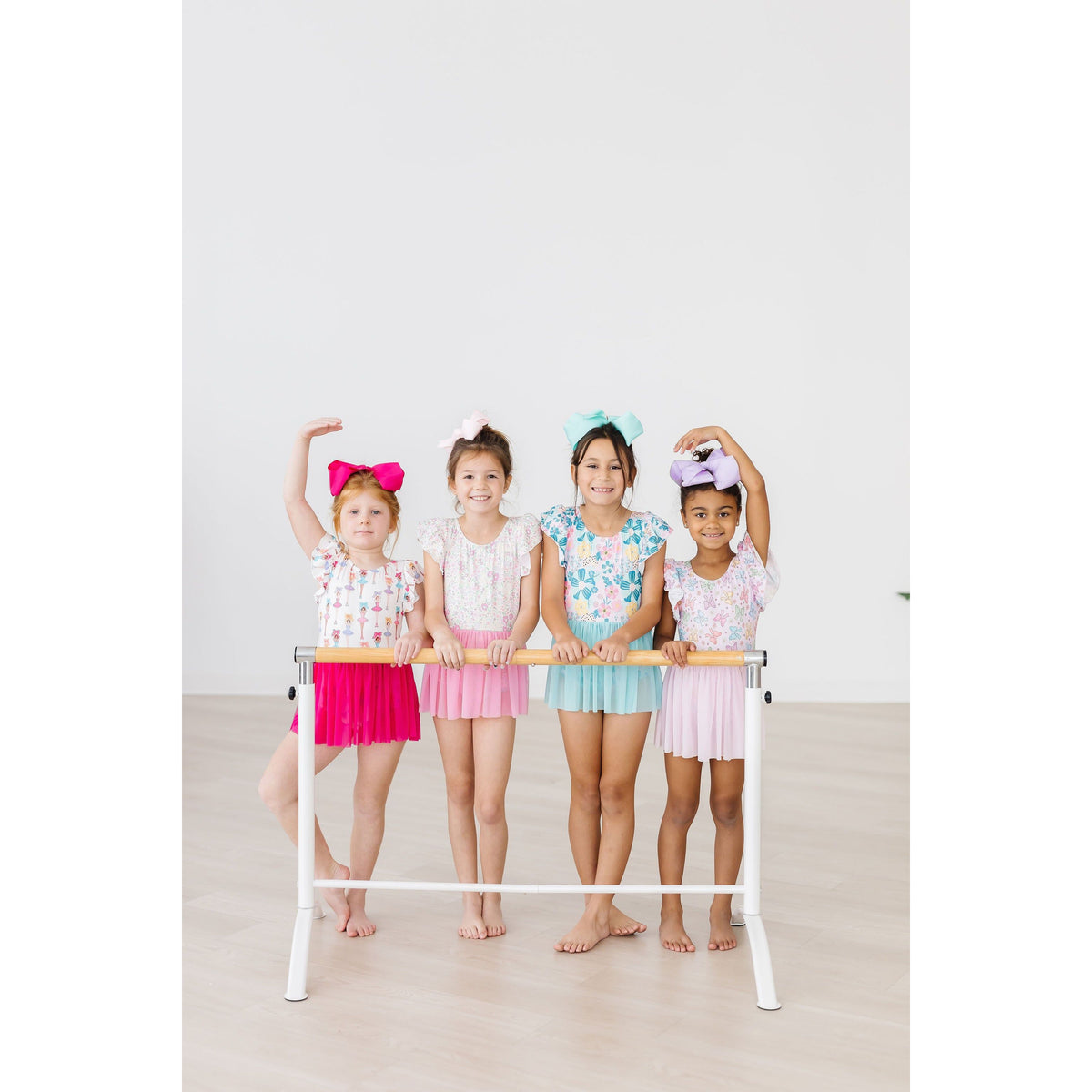 Springtime Bows S/S Twirl Leotard