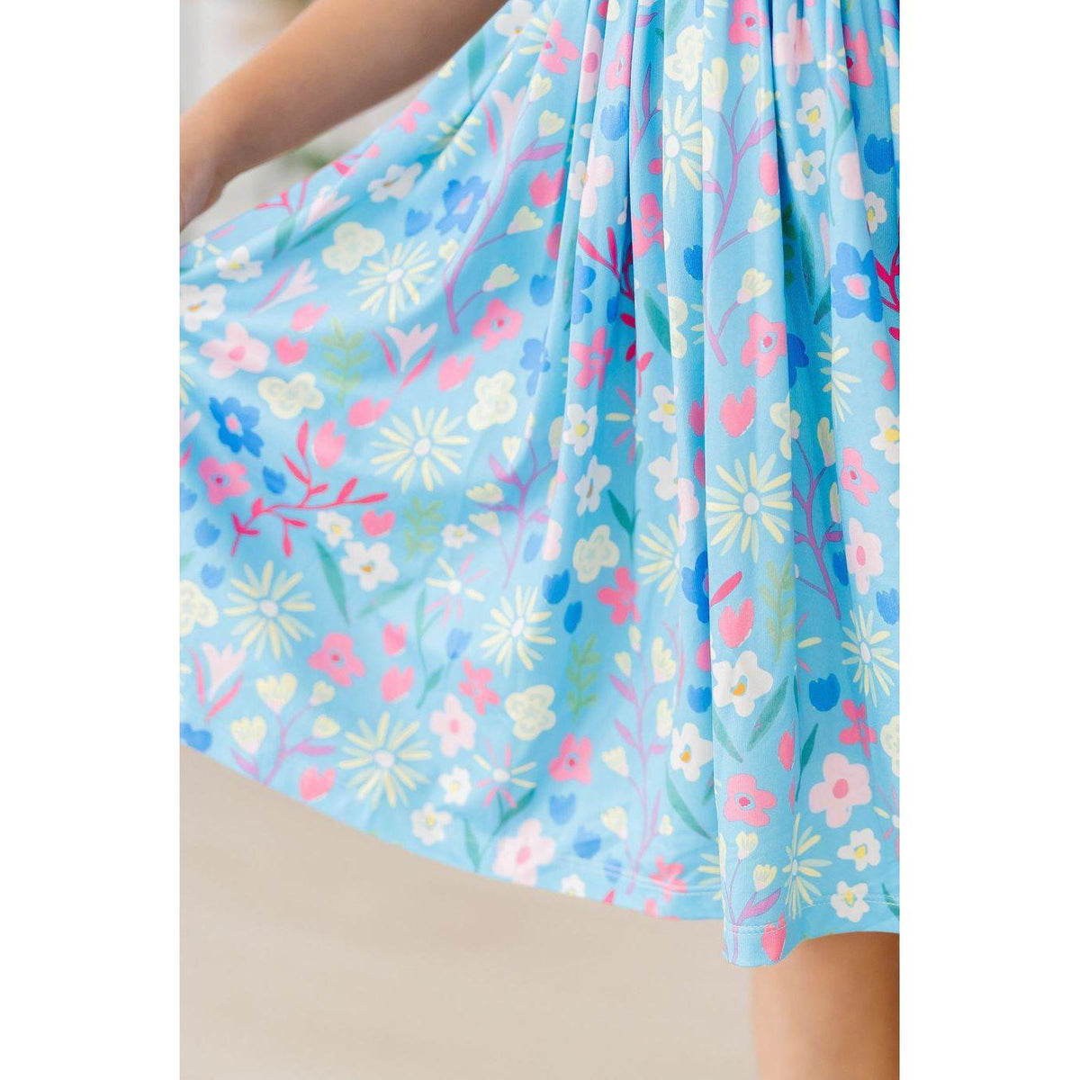 Springtime Splendor Flutter Sleeve Twirl Dress