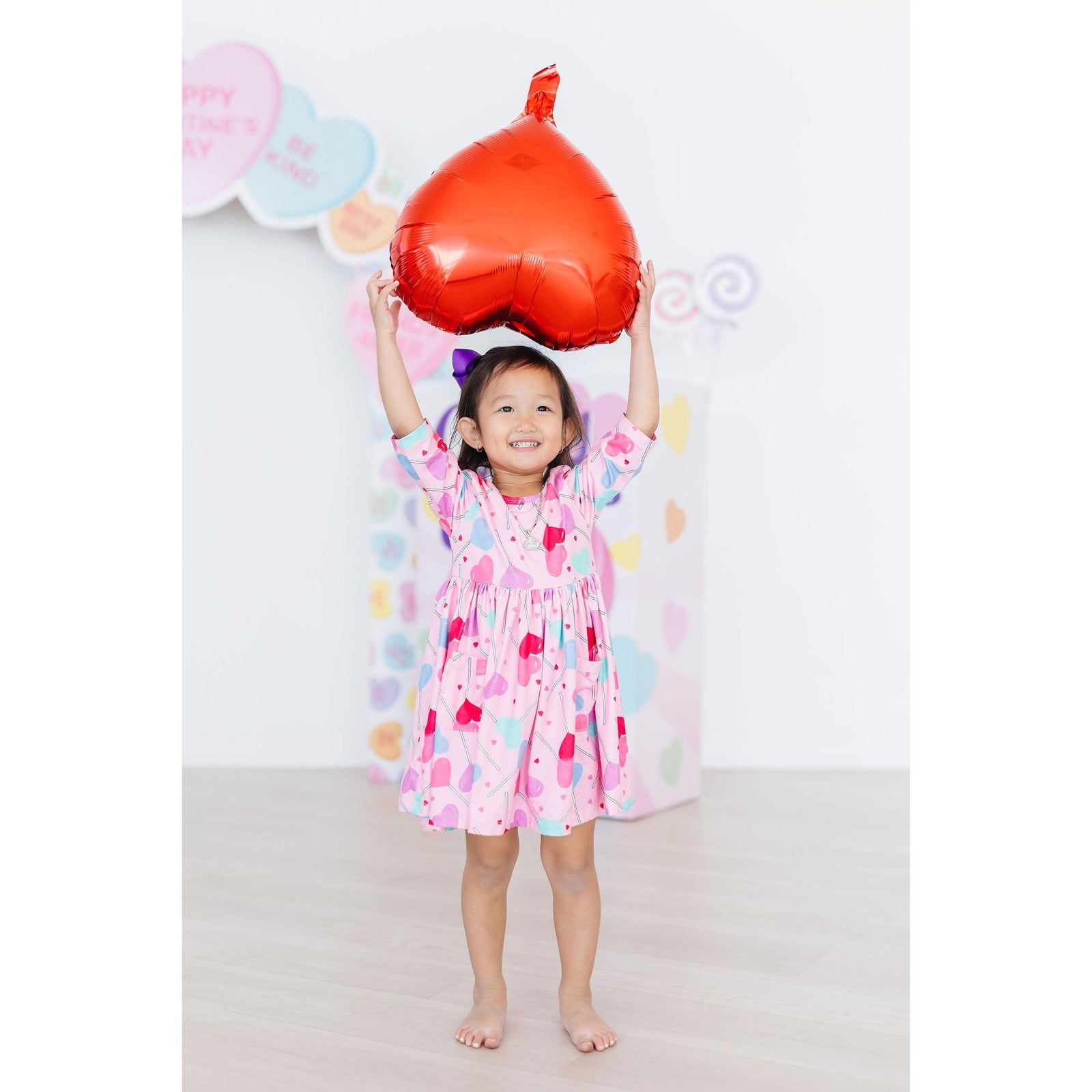 Sucker for You 3/4 Sleeve Pocket Twirl Dress