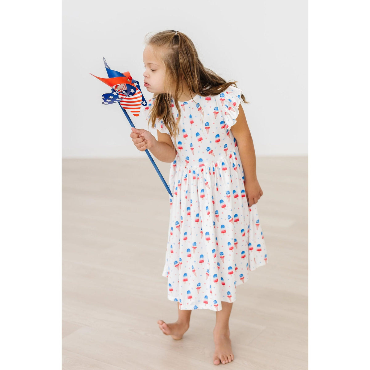 Summer Sweets Flutter Sleeve Twirl Dress