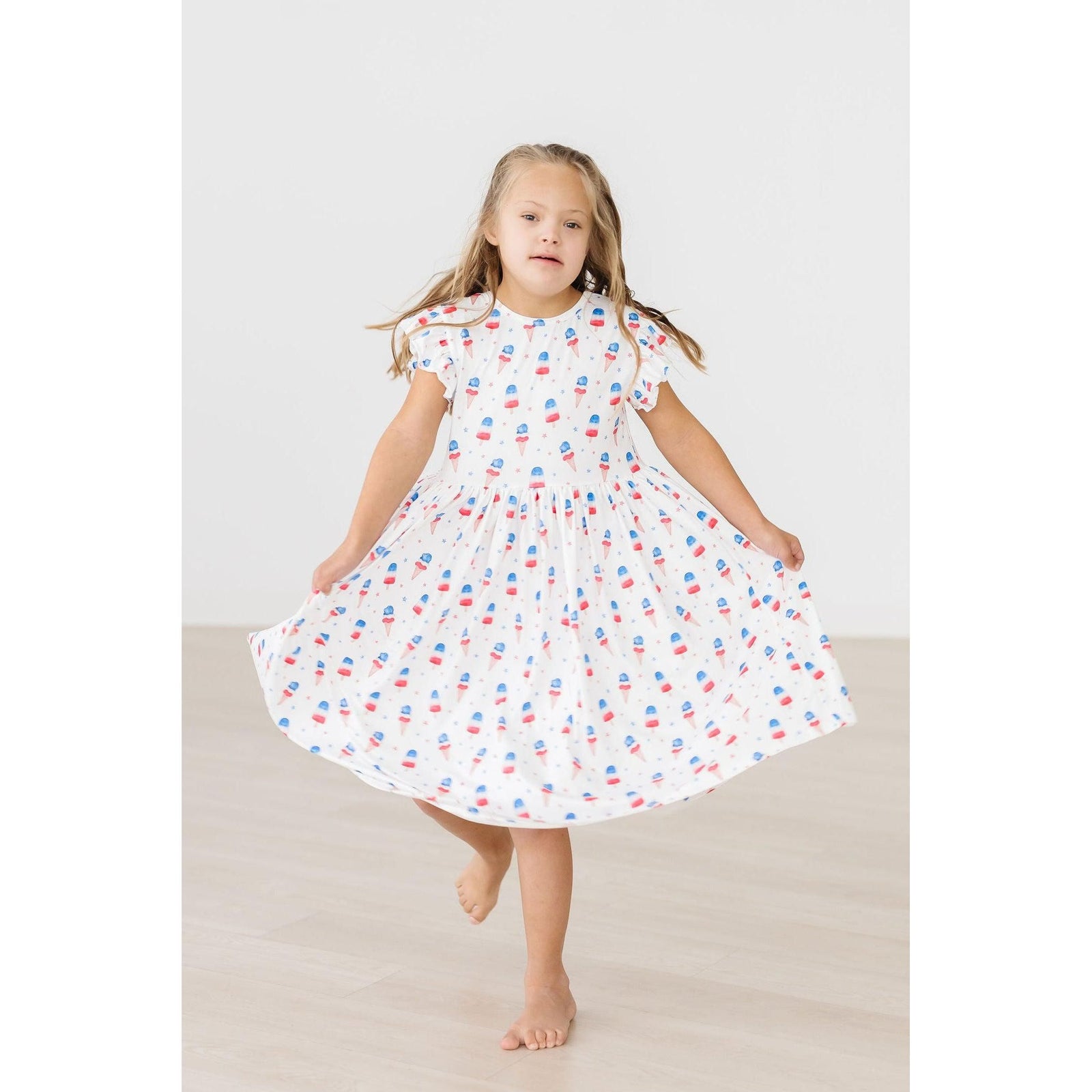 Summer Sweets Flutter Sleeve Twirl Dress