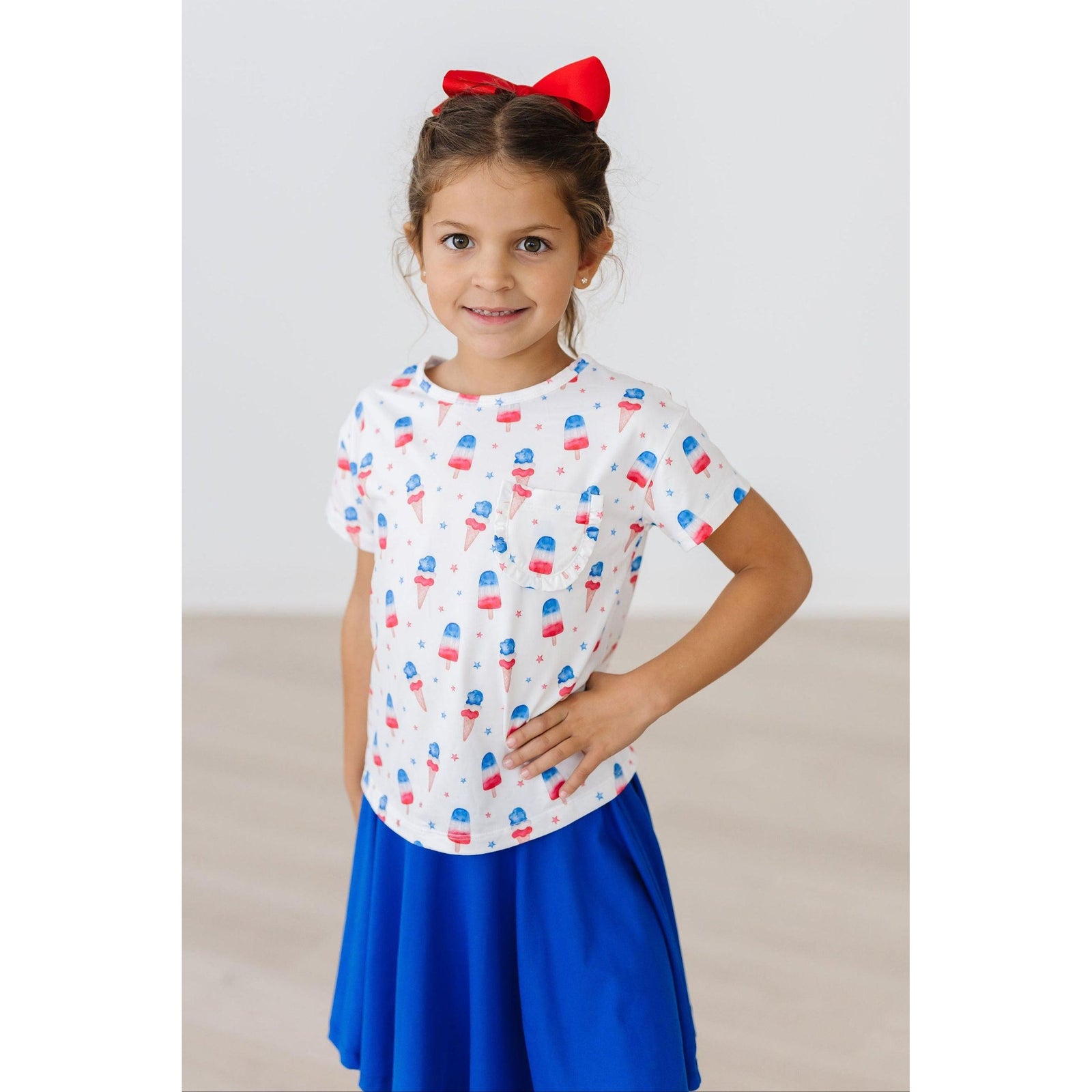 Summer Sweets Ruffle Pocket Tee