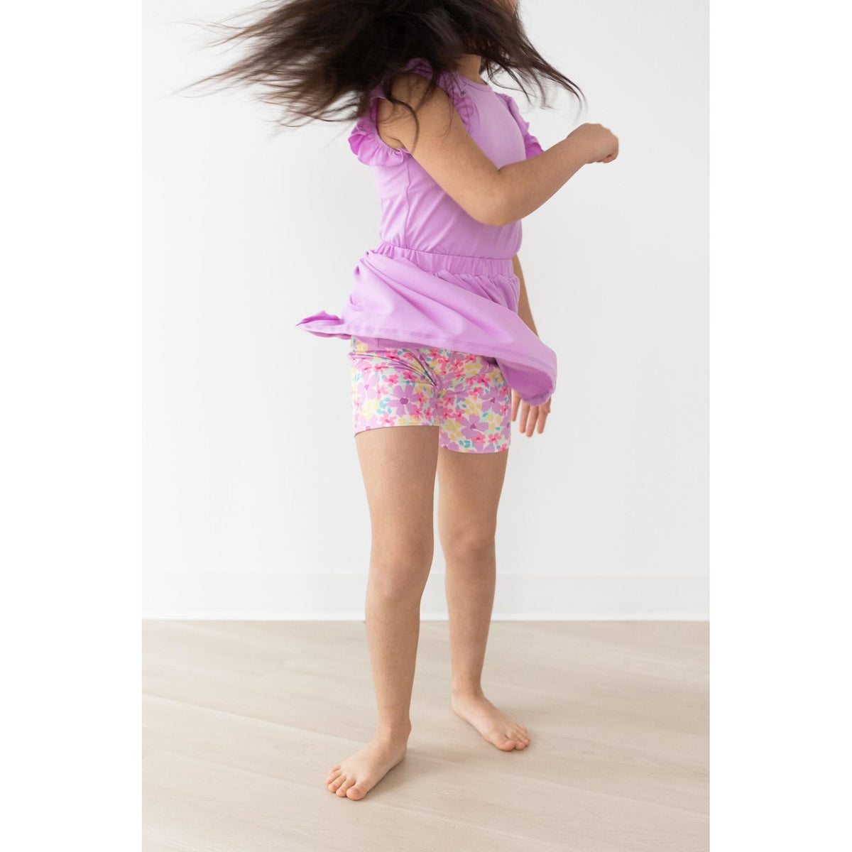 Summer Watercolor Twirl Shorts