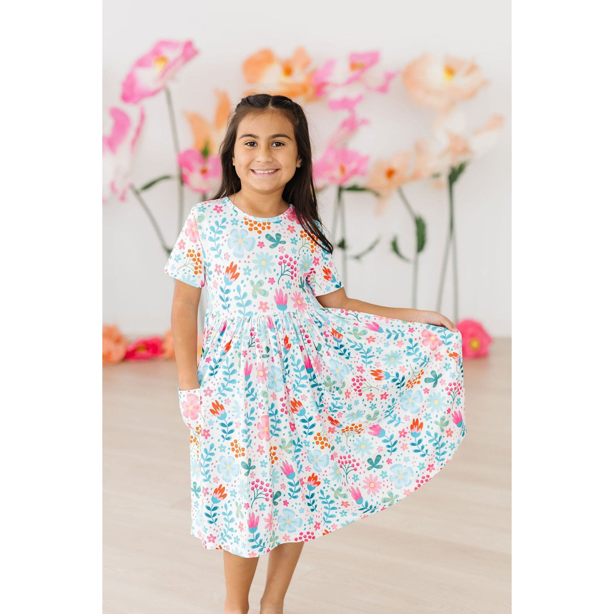 Sunlit Garden S/S Pocket Twirl Dress