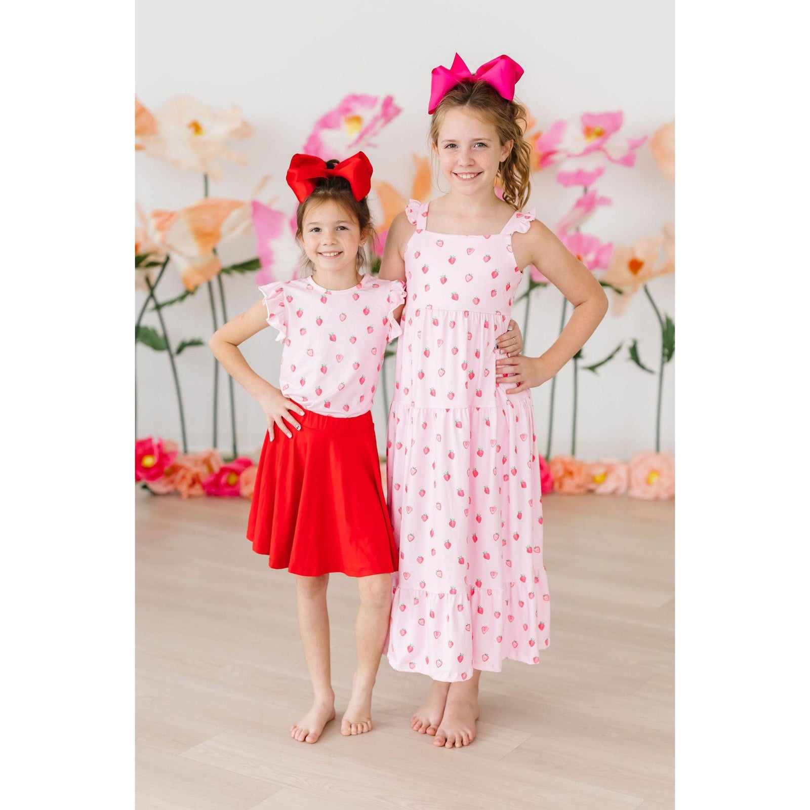Sweet Strawberries S/S Ruffle Tee