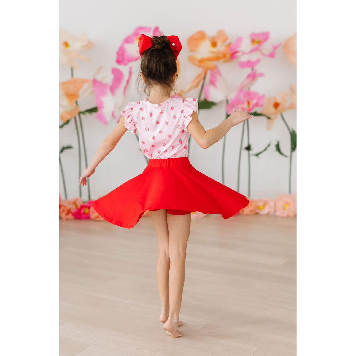 Sweet Strawberries S/S Ruffle Tee
