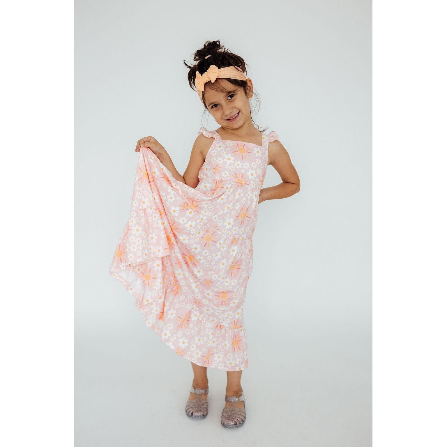 Sweet & Sunny Ruffle Maxi Dress