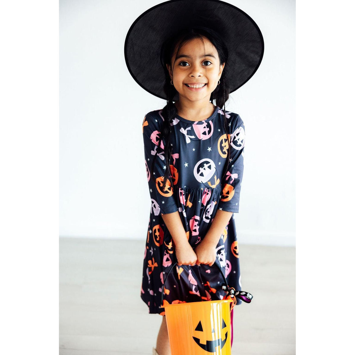 Sweet Tooth 3/4 Sleeve Pocket Twirl Dress