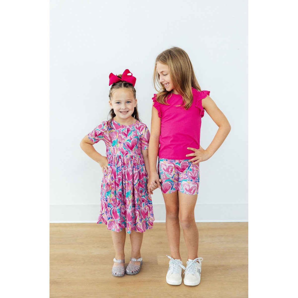 Sweetheart Scribble S/S Pocket Twirl Dress