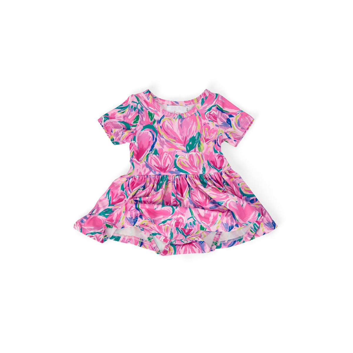 Sweetheart Scribbles S/S Twirl Bodysuit
