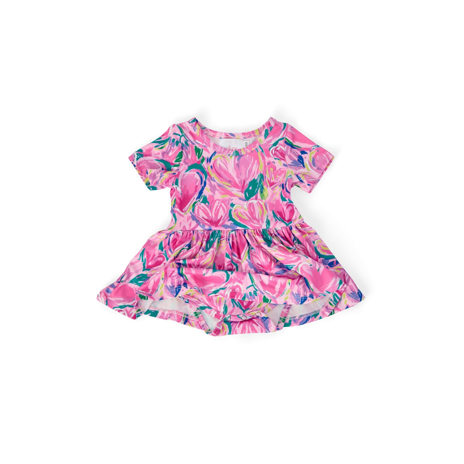 Sweetheart Scribbles S/S Twirl Bodysuit