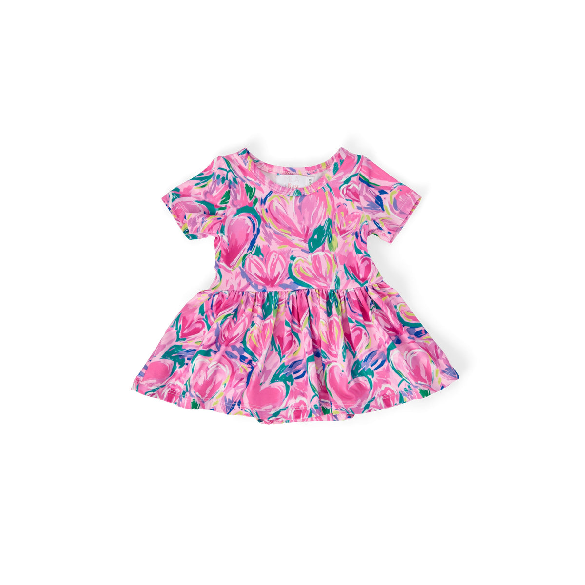 Sweetheart Scribbles S/S Twirl Bodysuit