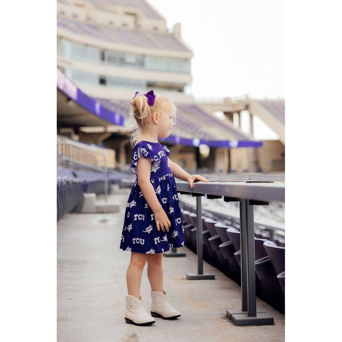 tcu purple dress Purple & White Collection SPIRIT DRESS
