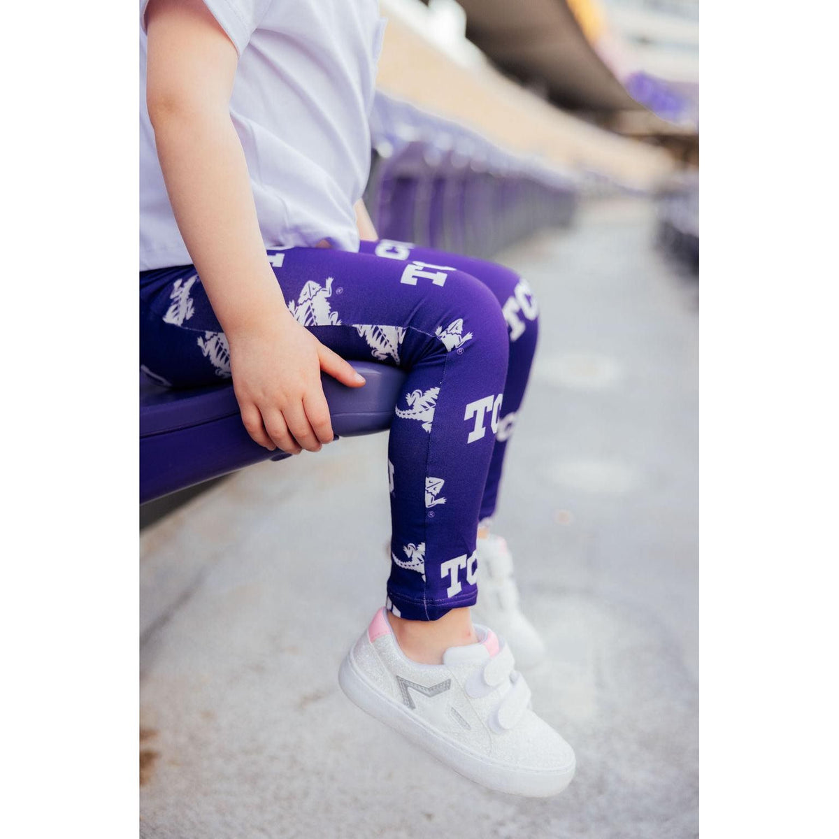 TCU Purple Frog Leggings