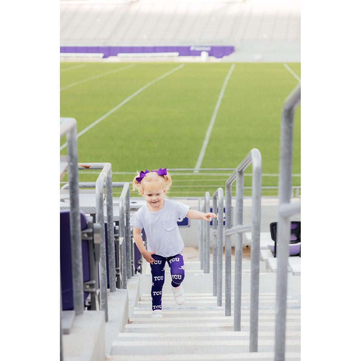 TCU Purple Frog Leggings