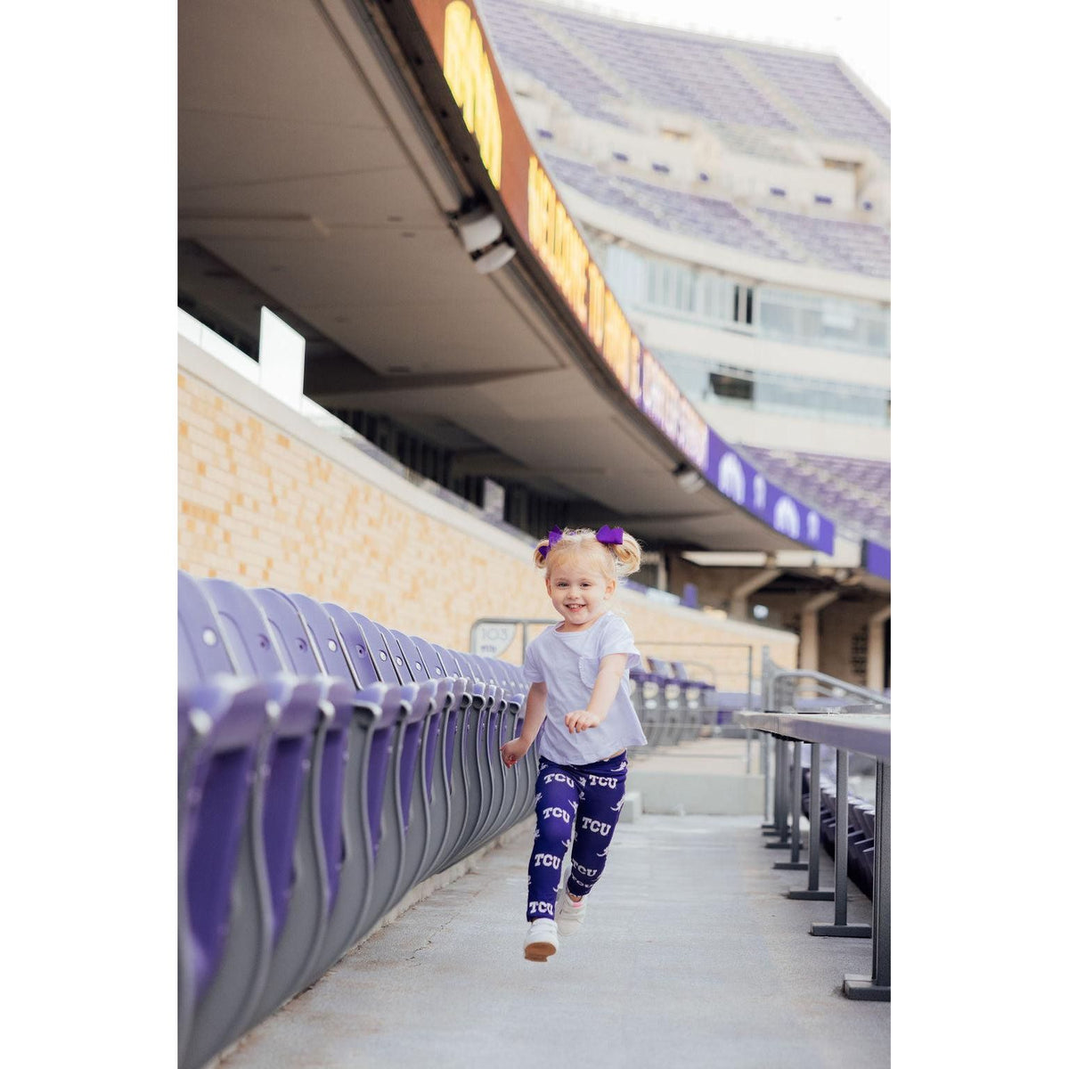 TCU Purple Frog Leggings