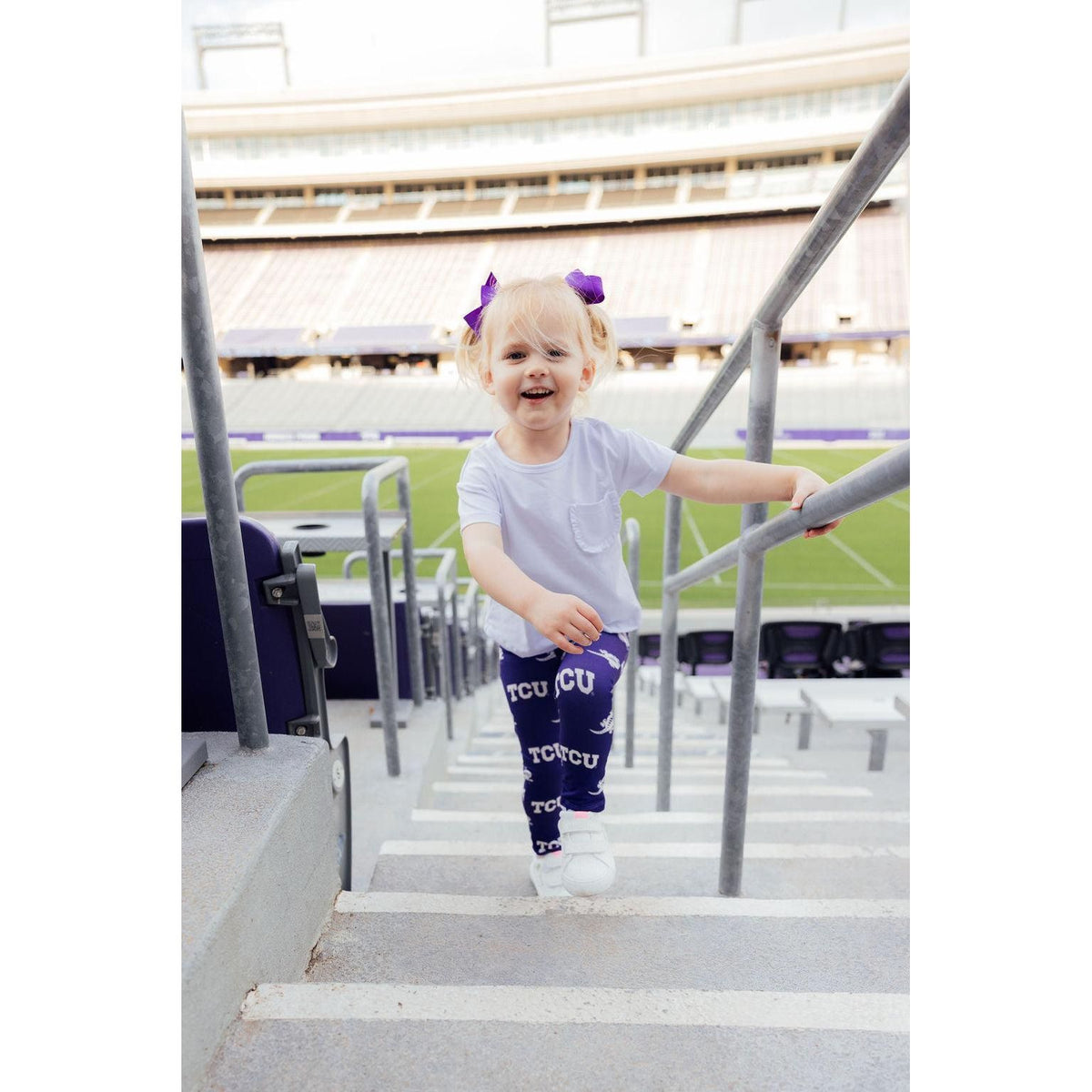 TCU Purple Frog Leggings