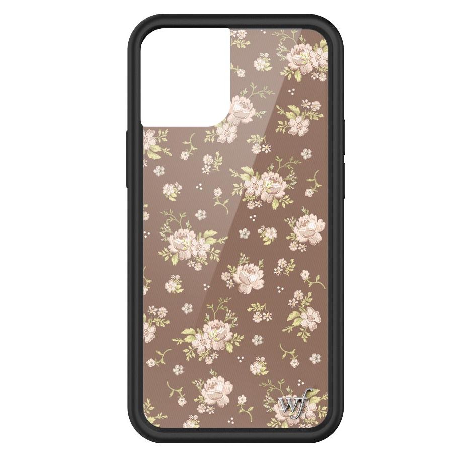 Brown Floral iPhone Case