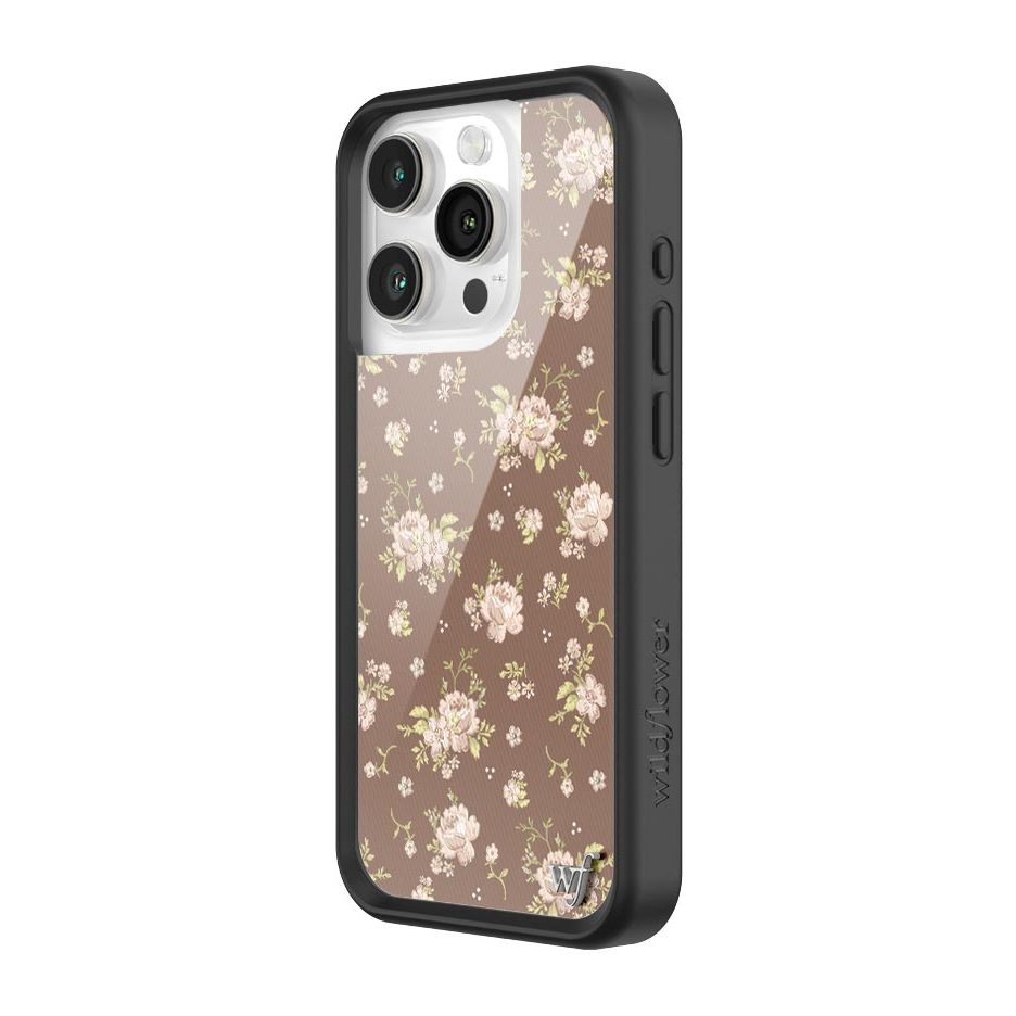 Brown Floral iPhone Case