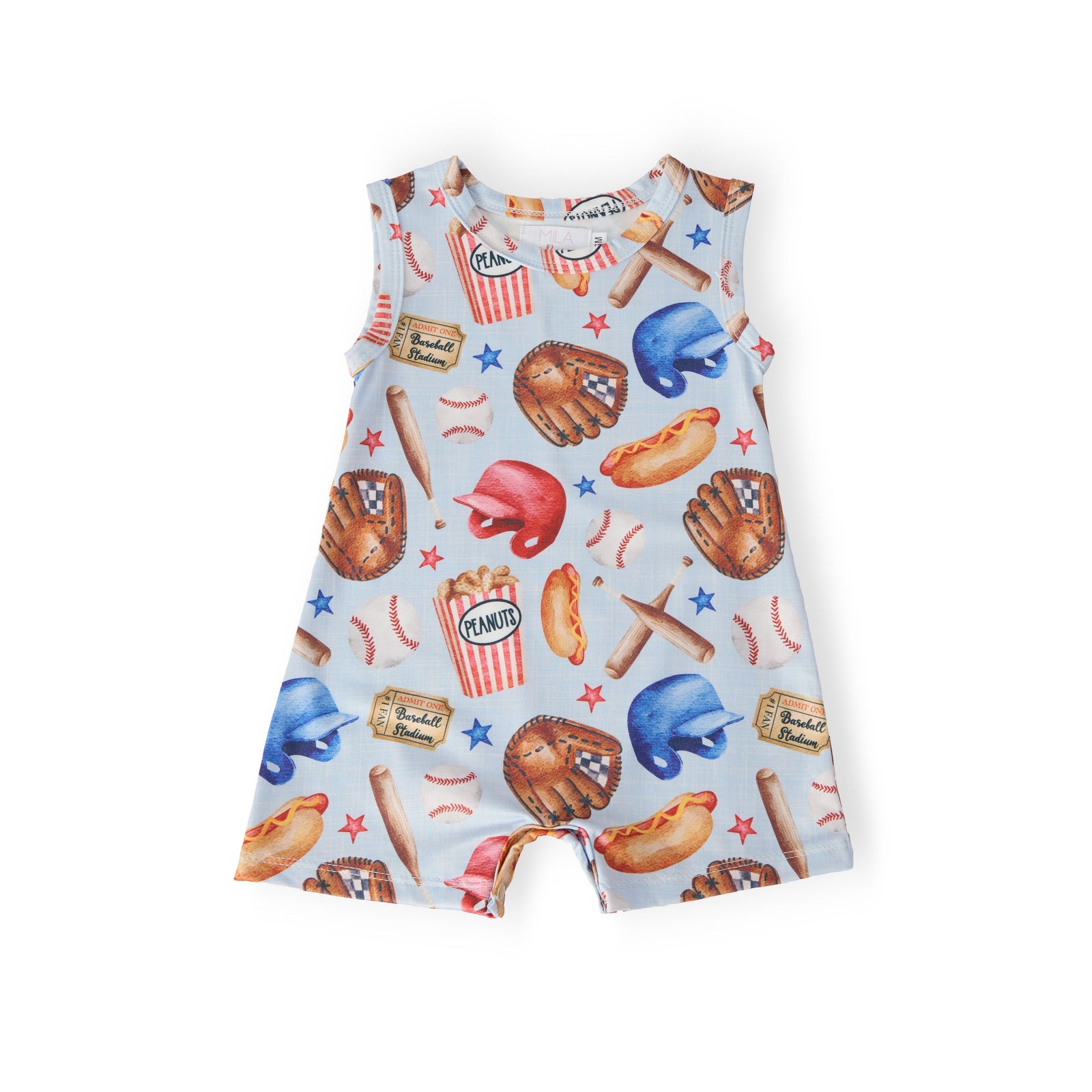 Take Me Out to the Ballgame Shorty One-Piece