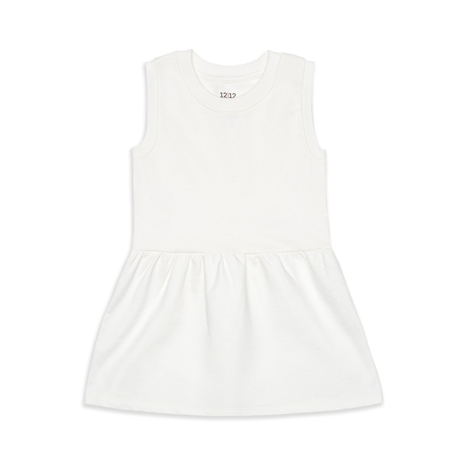 The Organic Tank Terry Dress [White]