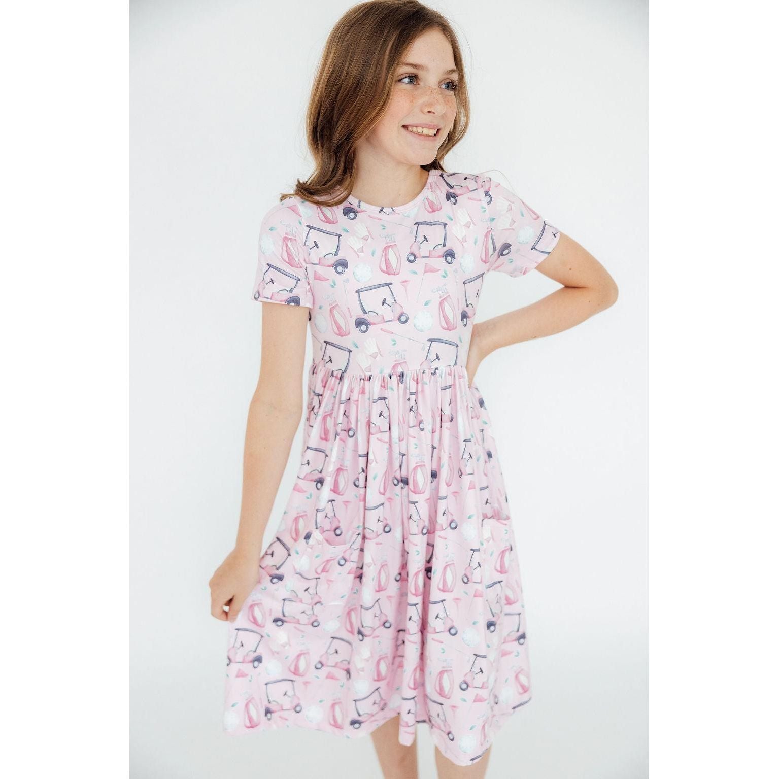 Tee Time S/S Pocket Twirl Dress
