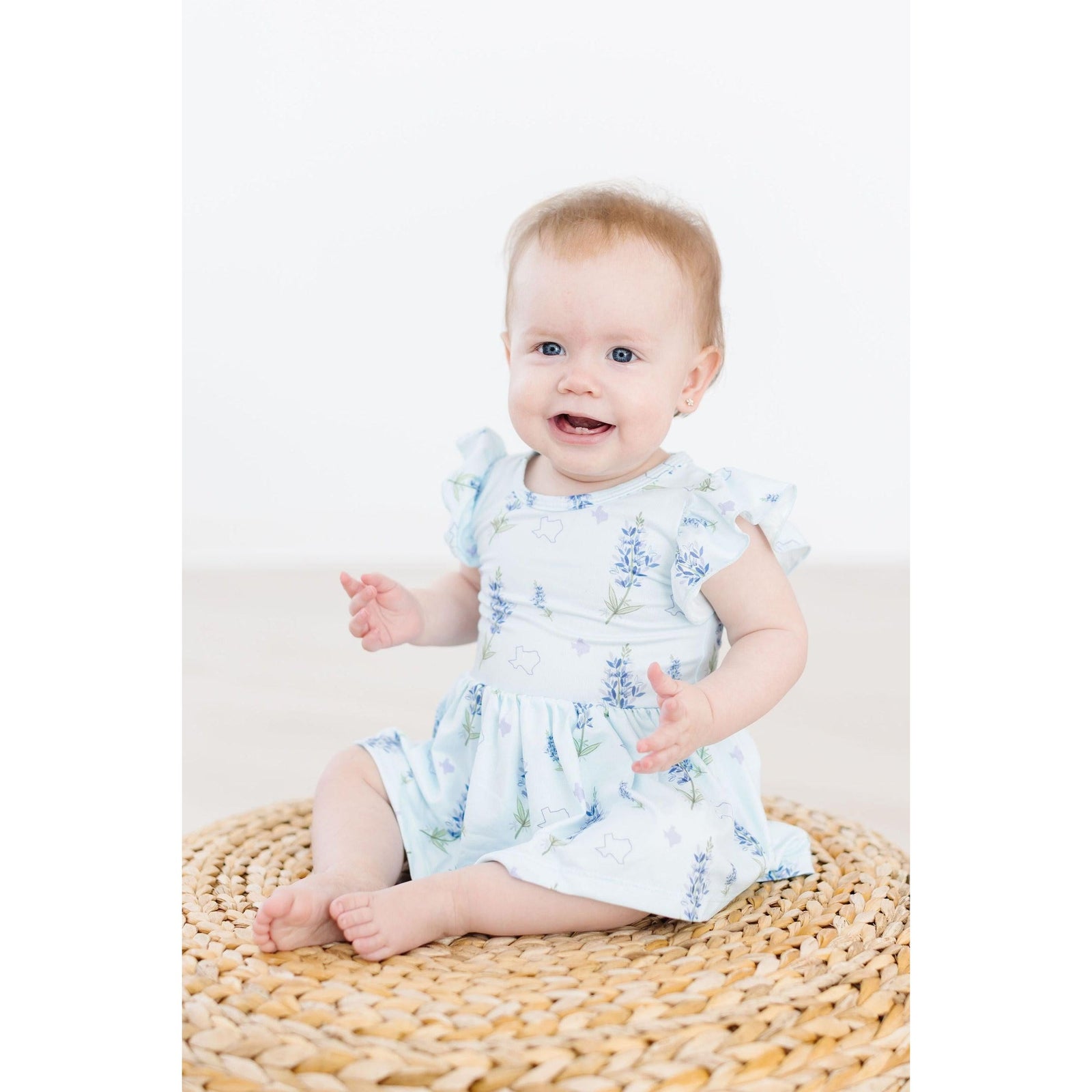 Texas Bluebonnets S/S Flutter Twirl Bodysuit