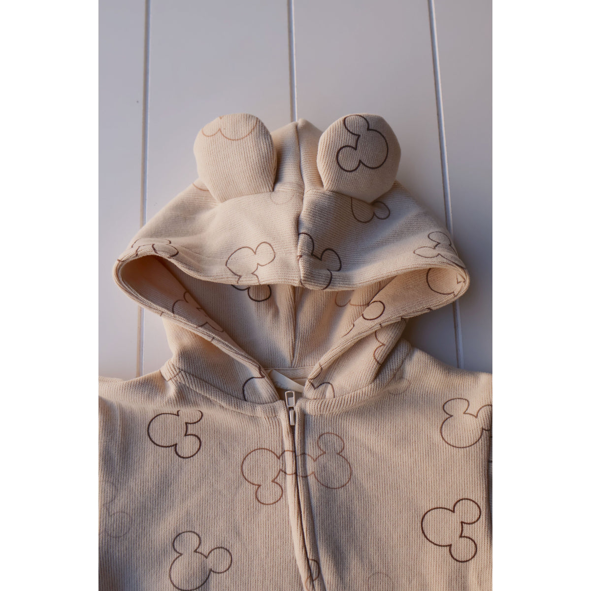 Printed Zip Hooded Jumpsuit