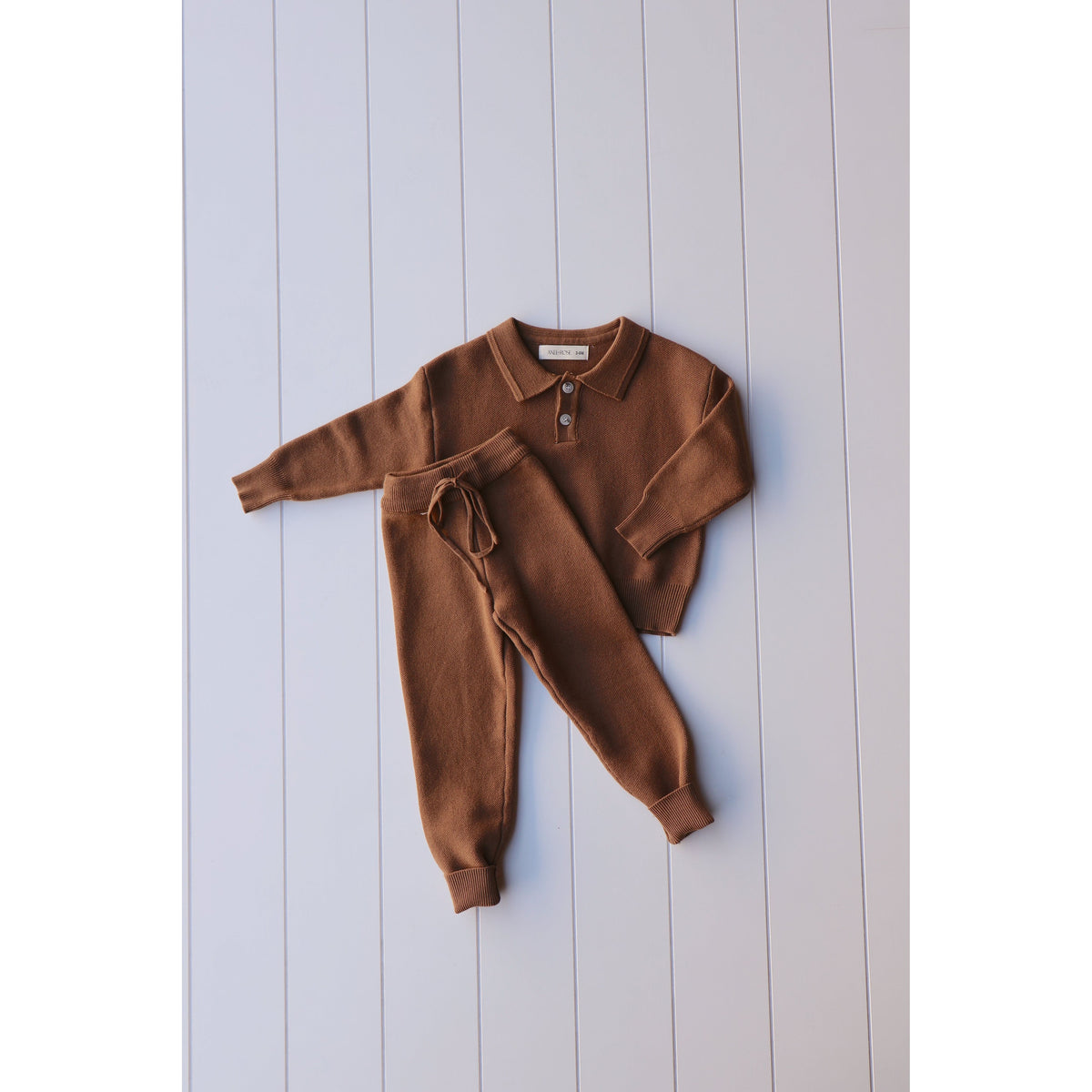 Chocolate Brown Collar Set