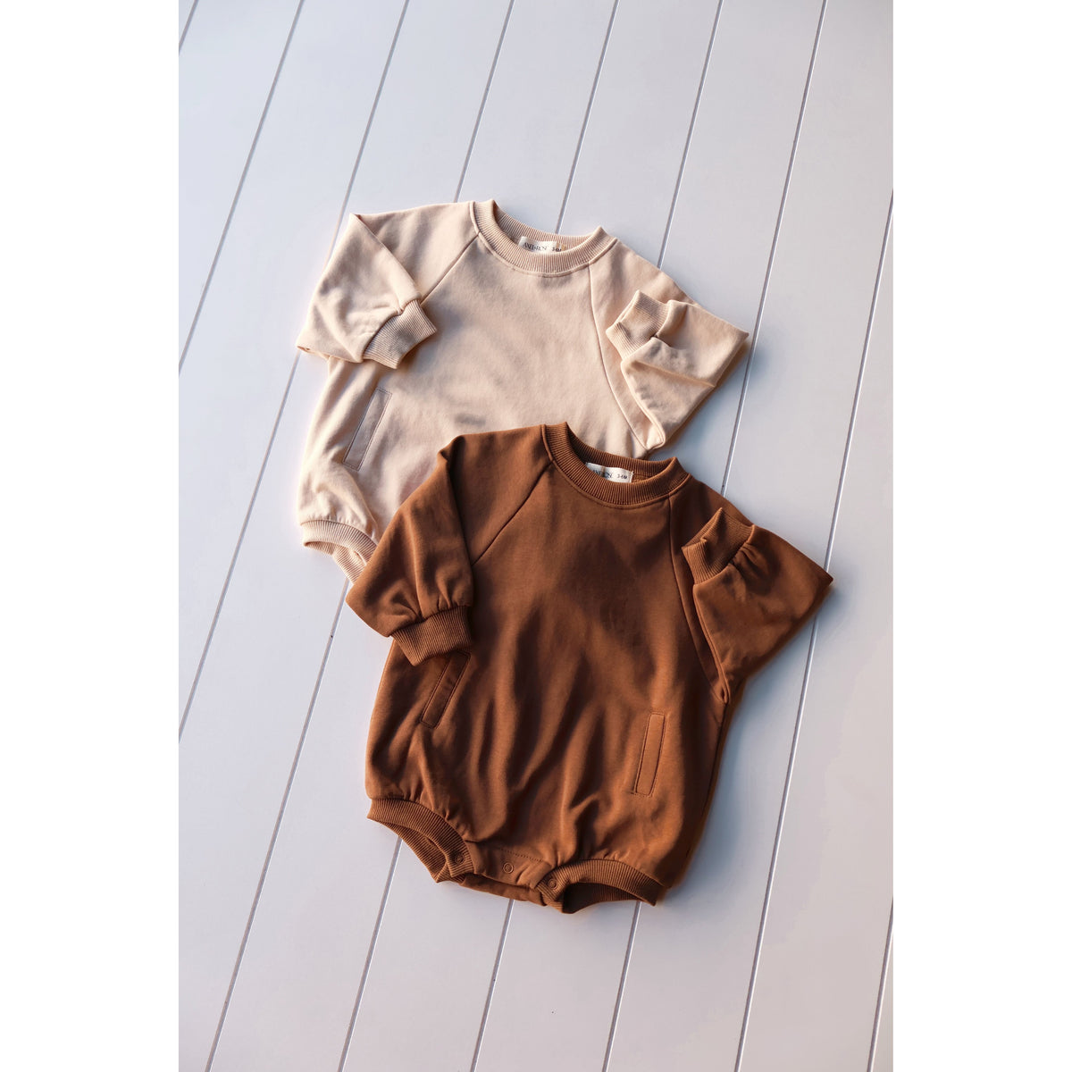 Neutral Sweatshirt Onesie
