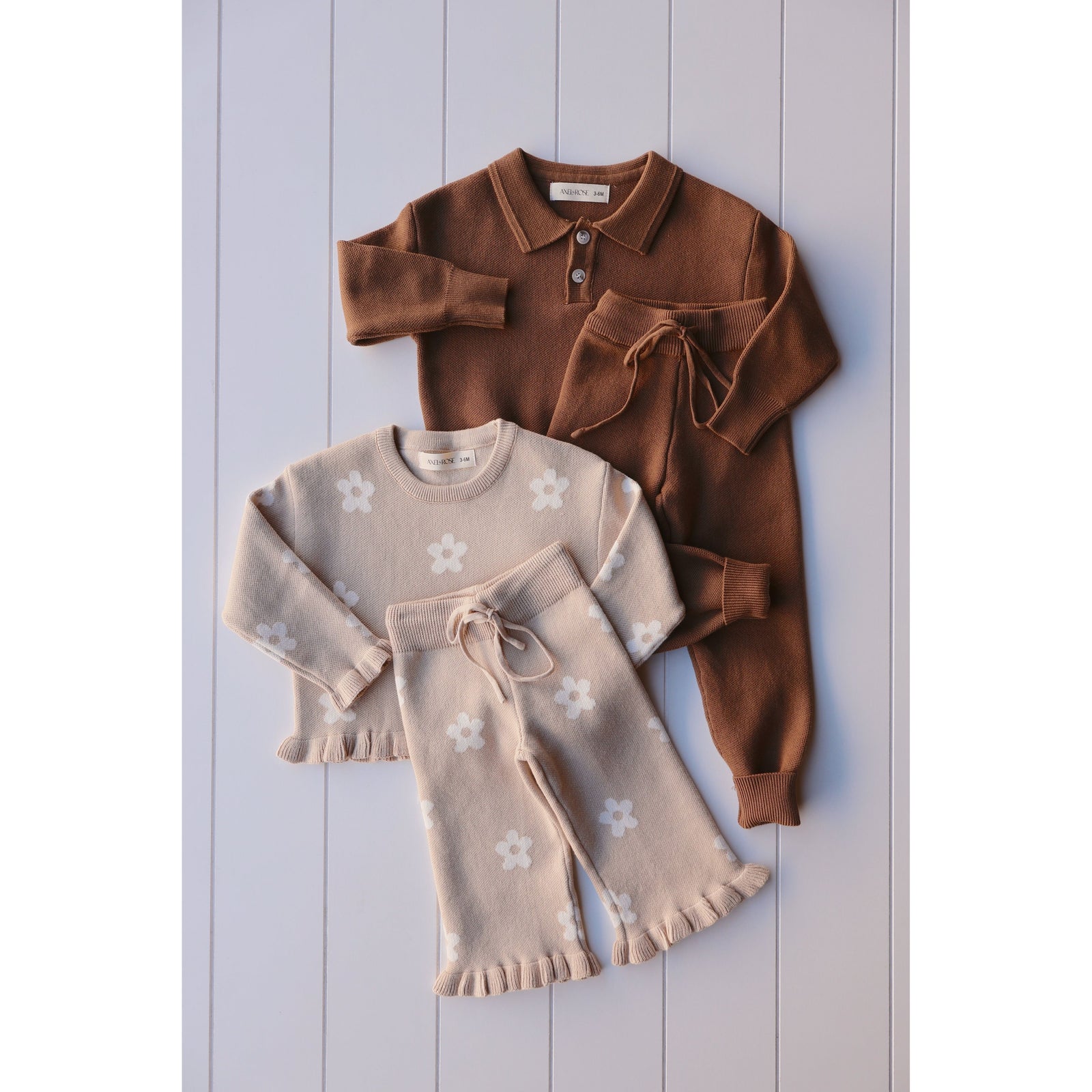 Chocolate Brown Collar Set